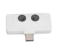 Mini Microfono per Telefono Cancellazione del Rumore AI Omnidirezionale per Podcaster e Creatori di Contenuti Alta sensibilità (WHITE)