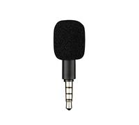 Mini microfono portatile jack AUX da 3,5 mm, 4 poli/3 poli, microfono karaoke per registratore, cellulare, smartphone, computer, laptop, microfoni, accessori (nero a 4 poli)