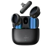 Mini microfono wireless AI con cancellazione del rumore, microfono per telefono 48 kHz/24 bit suono da studio, portata 61 m, microfono lavalier USB-C con custodia di ricarica, per iPhone, Android, PC