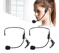Mini Microfono XLR 2 Pezzi Cuffie Leggere Che Amplificano il Microfono per Spettacoli Sportivi da Indossare Comodamente