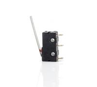 Mini microinterruttore di finecorsa NO NC 3 pin terminali PCB SPDT 5 A 125 V 250 V 29 mm leva ad arco a rullo a scatto microinterruttori a pressione 20 pezzi(Green-KW12-29mm)