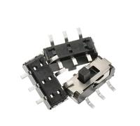mini microinterruttore, interruttore a levetta, Confezione da 10 interruttori a levetta scorrevoli MSS22D18 SMD SMT 2P2T a 6 pin con maniglia da 2 mm for DVD