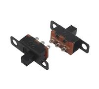 mini microinterruttore, interruttore a levetta, Interruttore a scorrimento SPDT SS12F15 50 V 0,5 A nero, maniglia da 4 mm, G4 for progetti fai da te, confezione da 20 o 50 pezzi(20PCS)