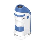Mini Microscopio 2 Pezzi 60-135X, Osservazione Batterica Portatile | I batteri possono essere visualizzati in alta definizione e ad alto ingrandimento(Deep Blue)