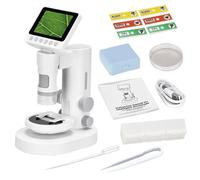 Mini Microscopio Per Bambini | 100X-1000X Giocattolo Progetto STEM | Ingranditore per Osservazione Piante,Per Ragazzi Ragazze Appassionati Di Scienza Homeschooling Studenti Delle Elementari