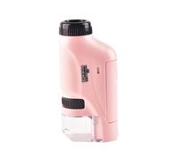 Mini microscopio portatile da laboratorio tascabile, lente d'ingrandimento 60-120x, luce LED per l'osservazione del campione (A)