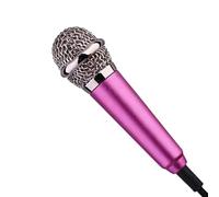 Mini Mikrofon - Smartphone | Handy Karaoke Mikrofon | Tragbares Kondensatormikrofon mit Kopfhörer für Singen Aufnahme K? Voice Chat Kompatibel mit bietetetAndroid Laptop Rose Gold 1 Stück Set 1er Pack