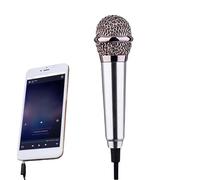 Mini Mikrofon - Smartphone | Handy Karaoke Mikrofon | Tragbares Kondensatormikrofon mit Kopfhörer für Singen Aufnahme K? Voice Chat Kompatibel mit bietetetAndroid Laptop Rose Gold 1 Stück Set 1er Pack