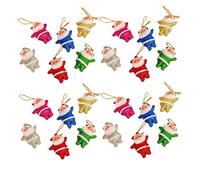 MINI MINI SANTA CLAUS DOLCILE BOCCHIONE STALITTO SANGUE CLAUS PENDENTE SPEDENTE DELL'ALBERO 24PCS 24PCS