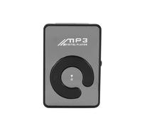 Mini Mirror Clip USB Lettore musicale digitale Mp3 Supporto scheda SD TF da 8 GB Nero