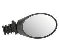 Specchio per Bicicletta M-Wave Spy Oval Nero Regolabile 3D con 2 Supporti per Manubrio