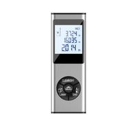 Mini misuratore di distanza 40m 60m telemetro digitale strumenti misurazione della lunghezza angolo nastro roulette elettronica Precisione Flessibilità Misurazione(Silver,60M)