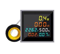 Mini misuratore di energia CA 1 fase 110 V 220 V 100 A Voltmetro Amperometro Wattmetro Tester di frequenza Display LCD HD Fattore di potenza Volt Amp Monitor