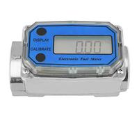 Mini misuratore di flusso turbino, digitale, per, cherosene, benzina, 15-120 l/min, precisione ± 1%, 1", NPT(blu)