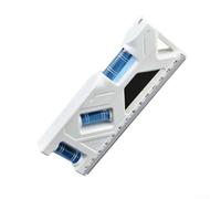 Mini misuratore di livello da 150 mm con forte design magnetico per misurazione orizzontale verticale e 45°, 3 bolle per precisione ± 0,5 mm/m, ABS antiurto