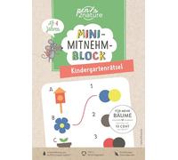 Mini-Mitnehm-Block Kindergartenrätsel: Rätsel-Mix und spielerischer Lernspaß im handlichen Mini-Format | perfekte Kinderbeschäftigung für unterwegs | Ab 4 Jahren