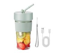 Mini mixer - 350 ml Handheld Personal Travel Mixer per frullati, frullati - Design paglia, dimensioni personalizzate per frullati, mixer da viaggio personale con 6 lame per casa, cucina, viaggi, sport