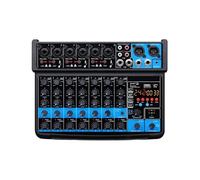 Mini Mixer Audio A 8 Canali Mixer Di Linea, DC 5 V, Bluetooth, 48 V, Effetti 24 For Piccoli Club O Bar, Registrazione In Studio(Black)