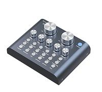Mini Mixer Audio Digitale Con Microfono USB Bluetooth Mixer Audio A 5 Canali Con Scheda Audio V8 Scheda Audio Incorporata Jack Per Cuffie Altoparlanti DJ Attrezzatura Per Streaming Gaming Telefono PC