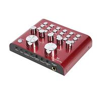 Mini Mixer Audio Digitale Con Microfono USB Bluetooth Mixer Audio A 5 Canali Con Scheda Audio V8 Scheda Audio Incorporata Jack Per Cuffie Altoparlanti DJ Attrezzatura Per Streaming Gaming Telefono PC
