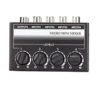 Mini Mixer, Mixer Mini Mixer Stereo Professionale Portatile CX400 Mixer Passivo a 4 Mini Mixer per Studio di Registrazione Console Palco Piccolo Club