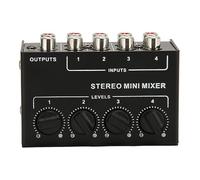 Mini Mixer Stereo, Mixer Passivo Jack a 4 Multifunzionale per la Sintonizzazione di Dispositivi di Riproduzione