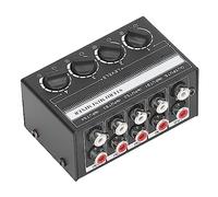 Mini Mixer Stereo Passivo CX400, Mini Mixer Portatile per Lettore CD a 4 Anti Interferenza per Computer