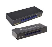 Mini mixer video, commutatore professionale, Switch AV a 8 vie Switcher RCA 8 In 1 Out Selettore video composito L/R for console di gioco DVD STB Colore casuale con ampia compatibilità, facile da conf