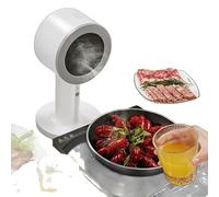 Mini Mobile Cooker Hood with 2 Speed Modes with Multiple Filtration Systems Silent for Steak BBQ Camping RV