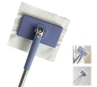 Mini mocio con cambio automatico del panno, mini mocio a mani libere aggiornato 2024, mini mocio a mani libere compatibile con asciugamani per il viso, per la pulizia della casa