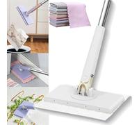 Mini Mocio Con Cambio Automatico Del Panno, Piatto per La Polvere e Le Mani Libere, Compatibile Con Asciugamani per Il Viso, per Bagno, Cucina