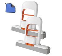 Mini mocio da tavolo pieghevole, 2025 Spugna auto-spremibile for uso bagnato e asciutto su ripiani della cucina, vetri, superfici del bagno e interni dell'auto(Orange-2pcs)