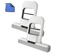 Mini mocio da tavolo pieghevole, 2025 Spugna auto-spremibile for uso bagnato e asciutto su ripiani della cucina, vetri, superfici del bagno e interni dell'auto(Black-2pcs)