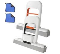 Mini mocio da tavolo pieghevole, 2025 Spugna auto-spremibile for uso bagnato e asciutto su ripiani della cucina, vetri, superfici del bagno e interni dell'auto(Orange+Black)