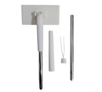 Mini mocio girevole a 360° per finestre, piastrelle, pareti e mobili, rimozione della polvere compatta con inserto piatto per la pulizia della casa (A 71 cm)