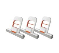 Mini mocio multifunzionale con manico telescopico, strumento di pulizia a doppio uso for cucina, soggiorno, bagno, auto, vetri(White-3PCS)