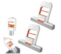 Mini mocio pieghevole da scrivania, mini mocio portatile con spugna di pulizia, sistema di pulizia bagnato e asciutto, con piccoli mocio in cotone per bagno, cucina, scrivania, vetro, soggiorno, auto