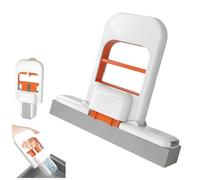 Mini mocio pieghevole da scrivania, mini mocio portatile con spugna di pulizia, sistema di pulizia bagnato e asciutto, con piccoli mocio in cotone per bagno, cucina, scrivania, vetro, soggiorno, auto