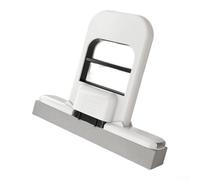Mini mocio pieghevole da scrivania, mocio auto-spremere per la pulizia della scrivania con 3 teste per bagno, cucina, stoviglie in vetro (nero)