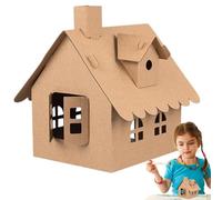 Mini Model House Kit - Children's Handmade DIY Toy House | Smooth Surfaces Learning Toys for Birthday, Children's Day, Christmas, and Holidays
