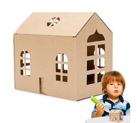 Mini Model House Kit - Children's Handmade DIY Toy House | Smooth Surfaces Learning Toys for Birthday, Children's Day, Christmas, and Holidays