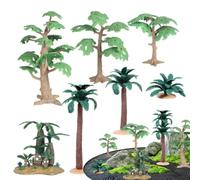 Mini Model Miniature | Trees 7 Pieces Scenery Building Plant Figurines