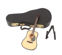 Mini Modello di Chitarra in Tiglio, Replica in Miniatura di Chitarra Modello di Decorazione di Strumento Musicale, Piccoli Ornamenti Decorazioni per il Desktop, Regali, ecc.,
