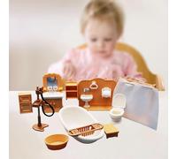 Mini modello di simulazione di bagno con water e mobili da bagno per bambini piccoli