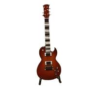 Mini modello di strumento musicale Modello Di Chitarra Elettrica In Miniatura In Legno Con Supporto Espositivo Ornamenti Per Strumenti A Chitarra Per Gli Amanti Della Musica