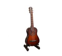 Mini modello di strumento musicale Modello Di Chitarra Elettrica In Miniatura In Legno Con Supporto Espositivo Strumenti Ornamento(B)