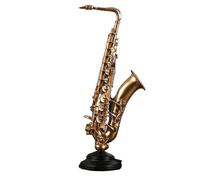 Mini modello di strumento musicale Ornamenti Di Strumenti Musicali Di Lusso Leggeri Arte Musicale Artigianato In Resina Violino Sassofono Corno Francese Articoli Decorativi(Saxophone)