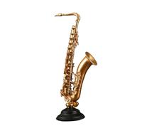 Mini Modello di Strumento Musicale Ornamenti per Sassofono per Amanti della Musica Decorazioni per La Casa Soggiorno Armadio per Il Vino Negozio di Abbigliamento Nostalgico Piccoli Ornamenti