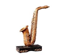 Mini modello di strumento musicale Ornamenti Retrò E Vecchi Per Sassofono Modello Vetrina Ristorante Casa Lamiera Di Ferro Artigianato In Resina Decorazione