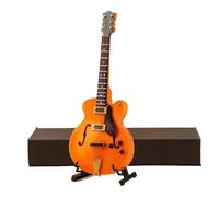 Mini modello di strumento musicale Ornamento In Miniatura Per Chitarra Elettrica Con Scatola E Supporto Modello Di Strumento Musicale Regalo Decorazione Per La Casa(14cm)